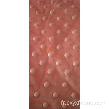 tissu microfibre de polyester à relief par points
